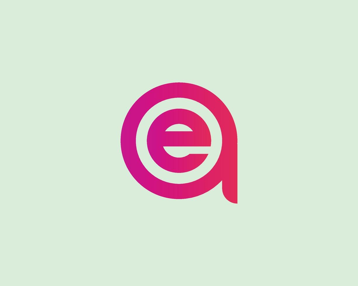 ea ae logo ontwerp vector sjabloon