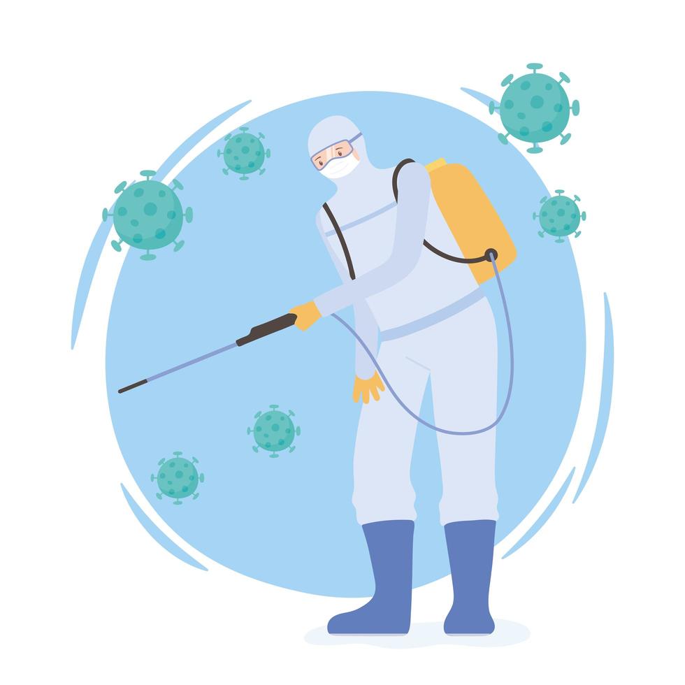 virus desinfectie ontwerp vector