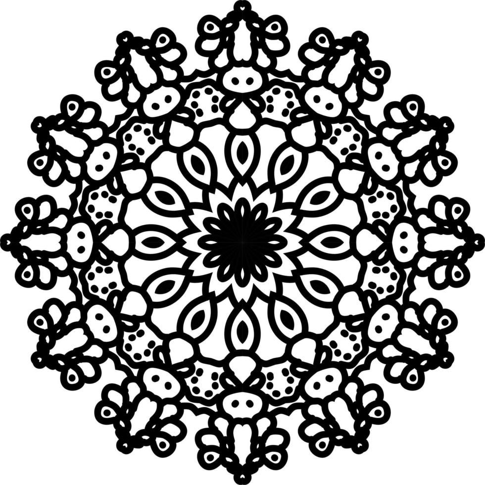 de mandala patroon getrokken is geschikt voor andere ontwerp verzameling boeken net zo ornamenten vector