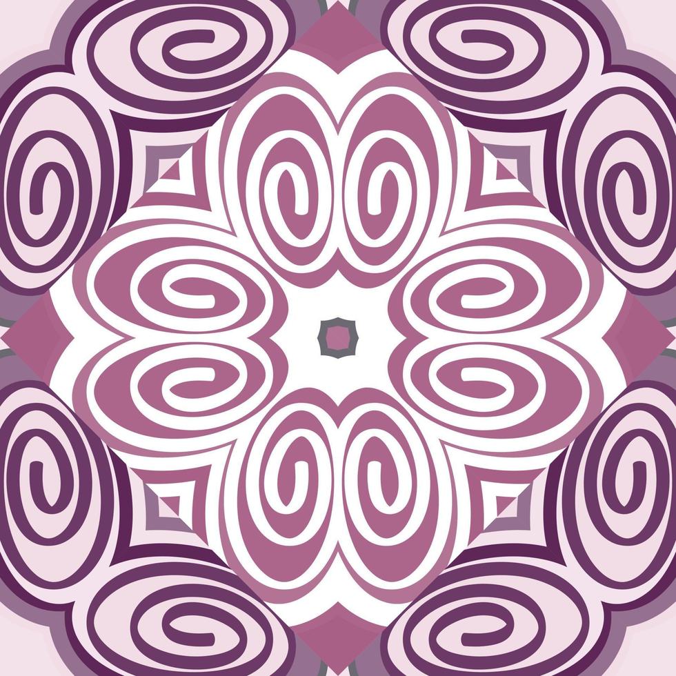 naadloos patroon in de spiralen van een mozaïek- in retro stijl. decoratief abstract cirkel wijnoogst ornament vector