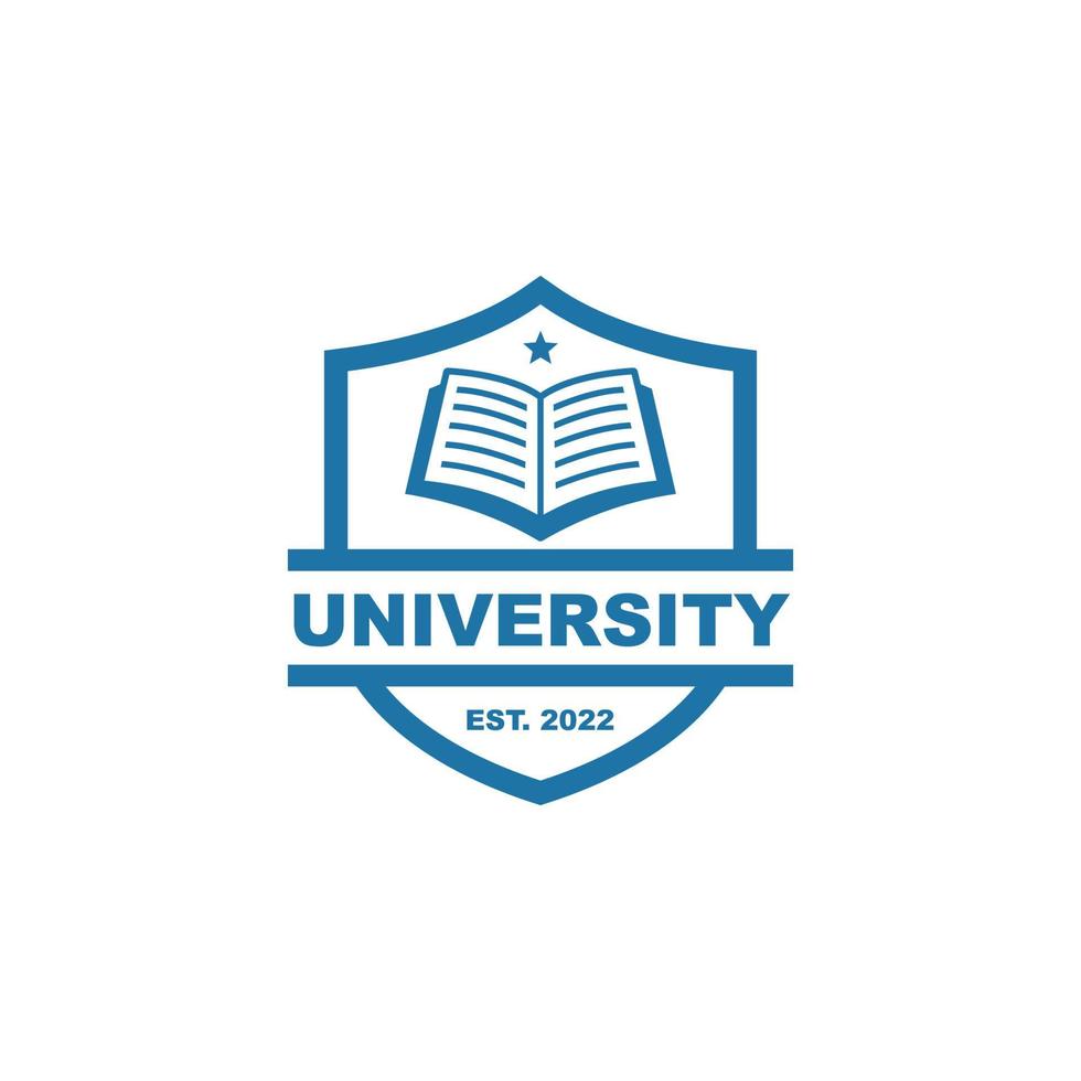 school- embleem logo ontwerp vector illustratie. onderwijs logo. Universiteit logo