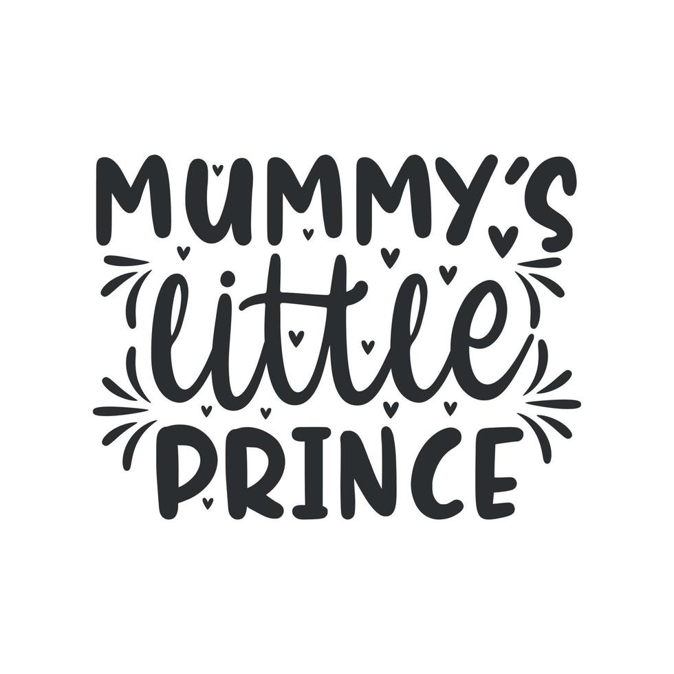 mama's kleine prins, moederdag citaten belettering ontwerp vector