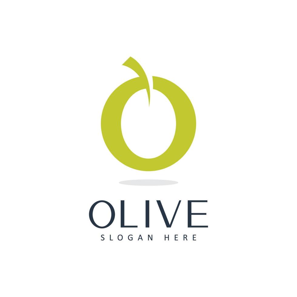 olijf- olie logo schoonheid en spa ontwerp sjabloon vector