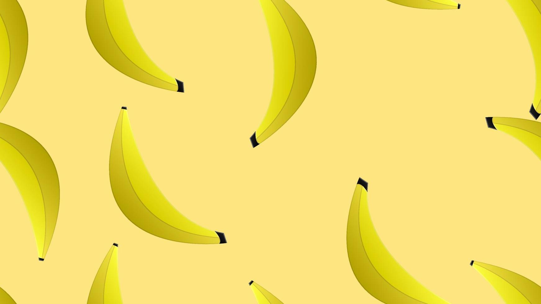 naadloos patroon met geel banaan. wit achtergrond. vlak tekenfilm stijl. tropisch fruit. gezond voedsel. veganistisch, vegetarisch levensstijl. Gezondheid zorg. voor ansichtkaarten, behang, textiel en omhulsel papier vector