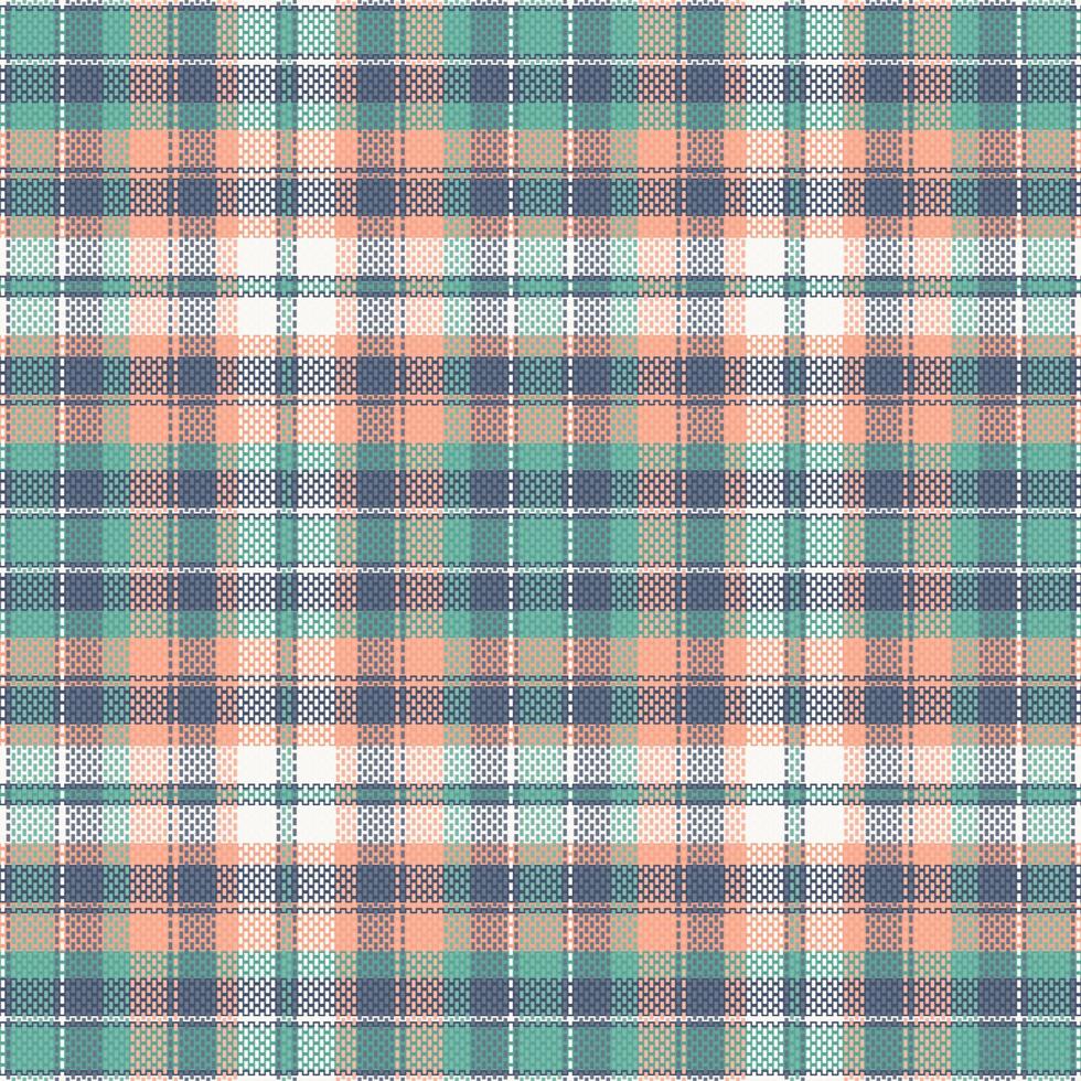 Schotse ruit of plaid retro kleur patroon. vector