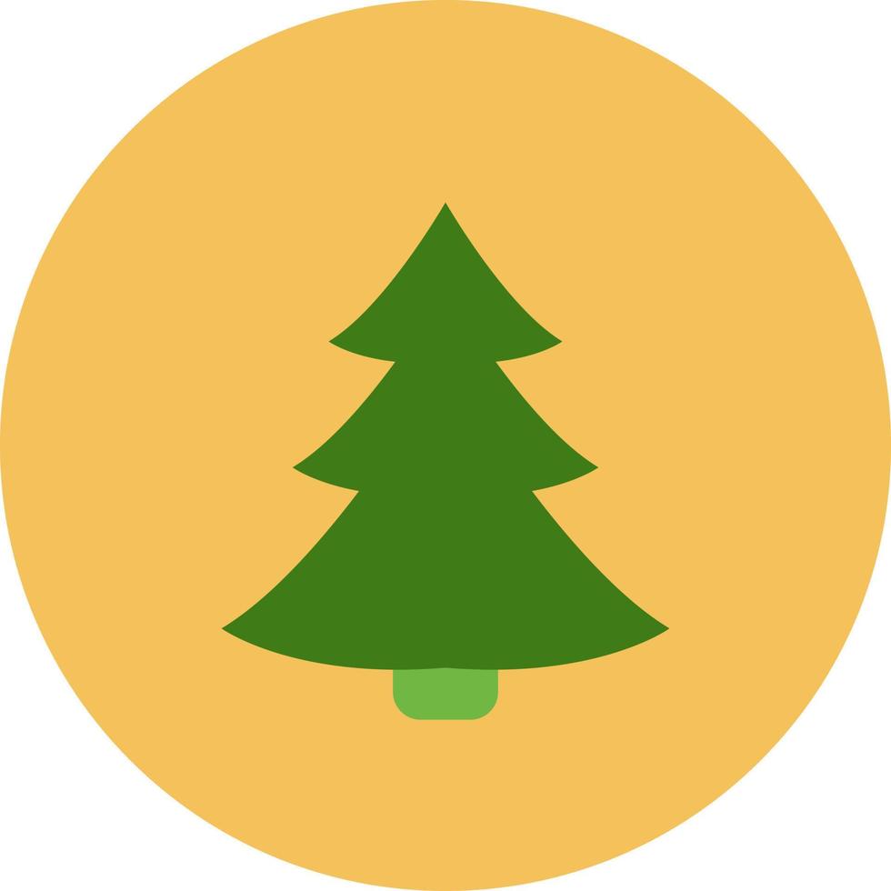 groen ecologie winter boom, illustratie, vector Aan een wit achtergrond.