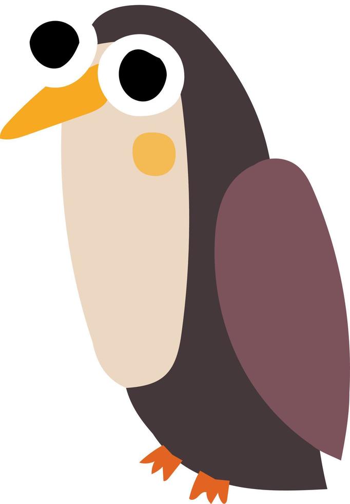 schattig vogel, illustratie, vector Aan wit achtergrond.