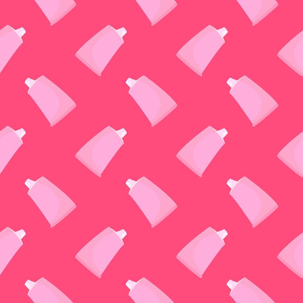 roze tandpasta, naadloos patroon Aan heet roze achtergrond. vector