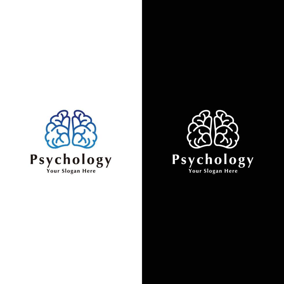 psychologie logo ontwerp icoon sjabloon vector