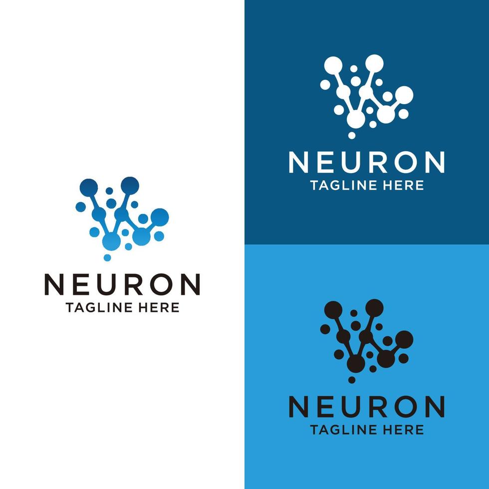 neuron logo ontwerp icoon sjabloon vector