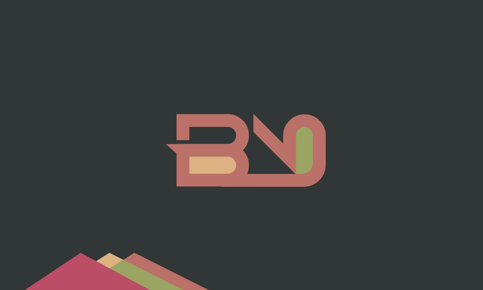alfabet letters initialen monogram logo br, rb, b en r vector