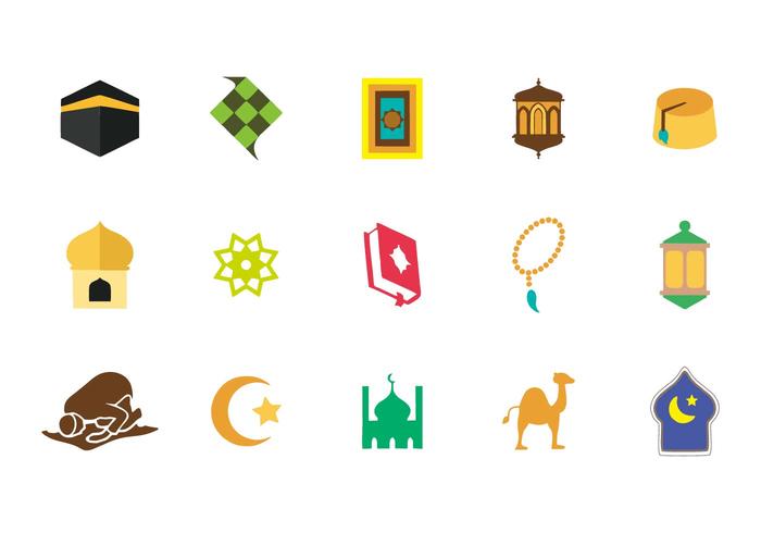 Gratis islamitische Icons Vector