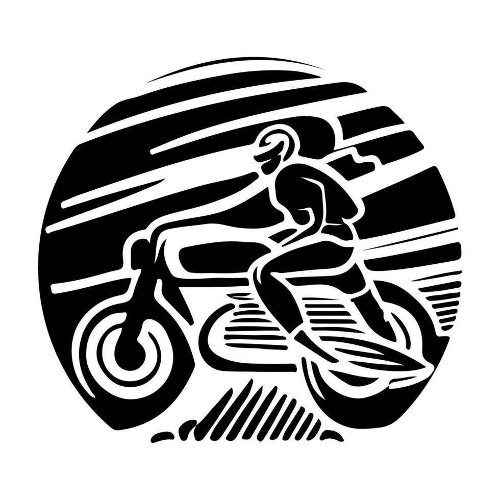 motorfiets logo vector. vector