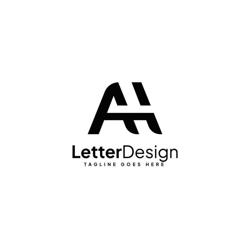 Ah logo ontwerp, Ah logo vector