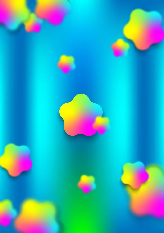 seizoensgebonden Kerstmis regenboog bal bubbel gloeiend abstract achtergrond behang grafisch ontwerp vector illustratie