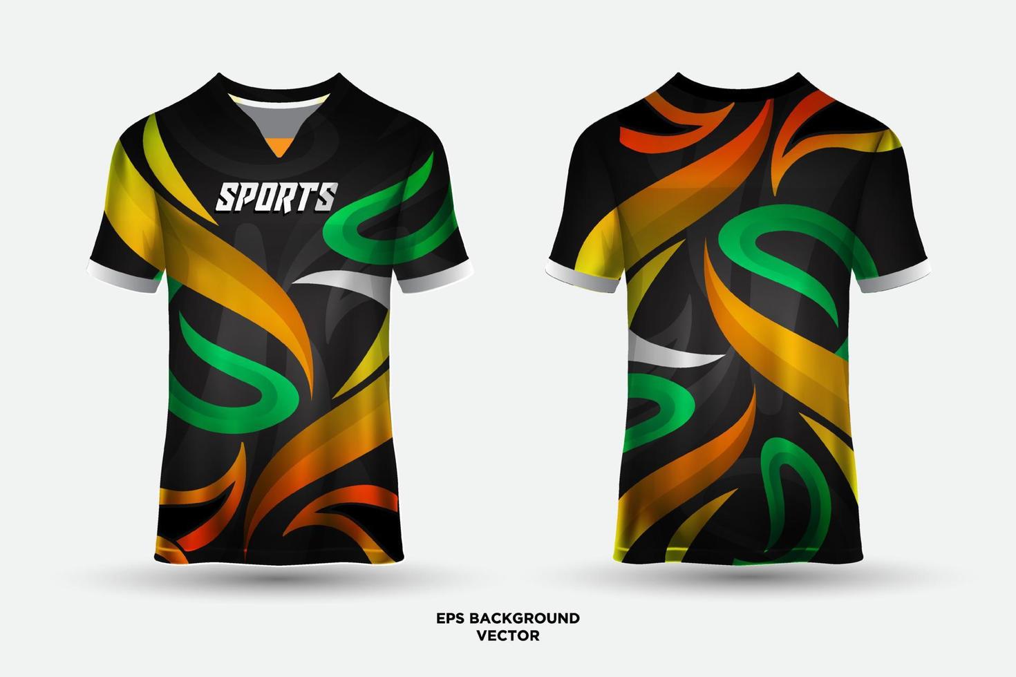 fantastisch golvend Jersey ontwerp geschikt voor sport, racen, voetbal, gaming en e sport- vector