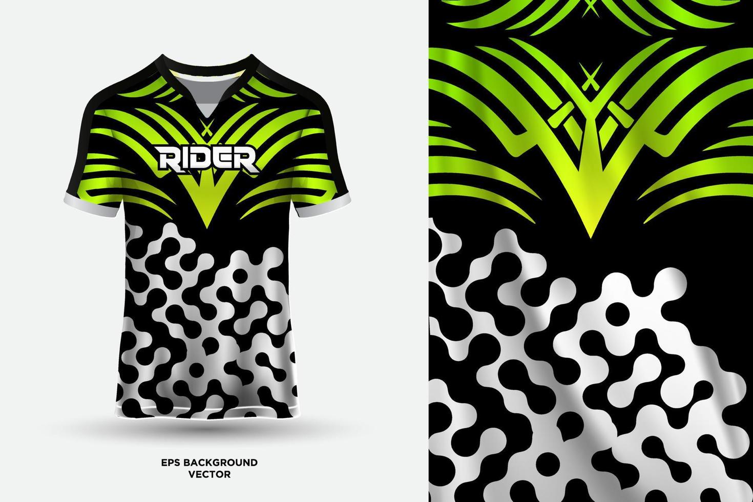 modern t overhemd Jersey ontwerp geschikt voor sport, racen, voetbal, gaming en e sport- vector