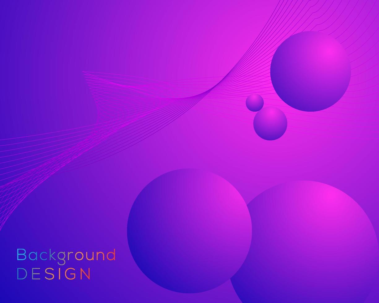 abstract Purper bal achtergrond vector