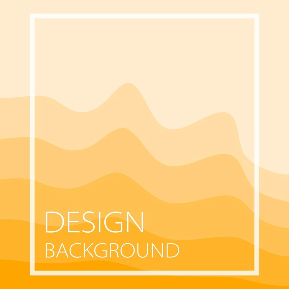 oranje Golf achtergrond ontwerp vector, vergelijkbaar naar bergen vector