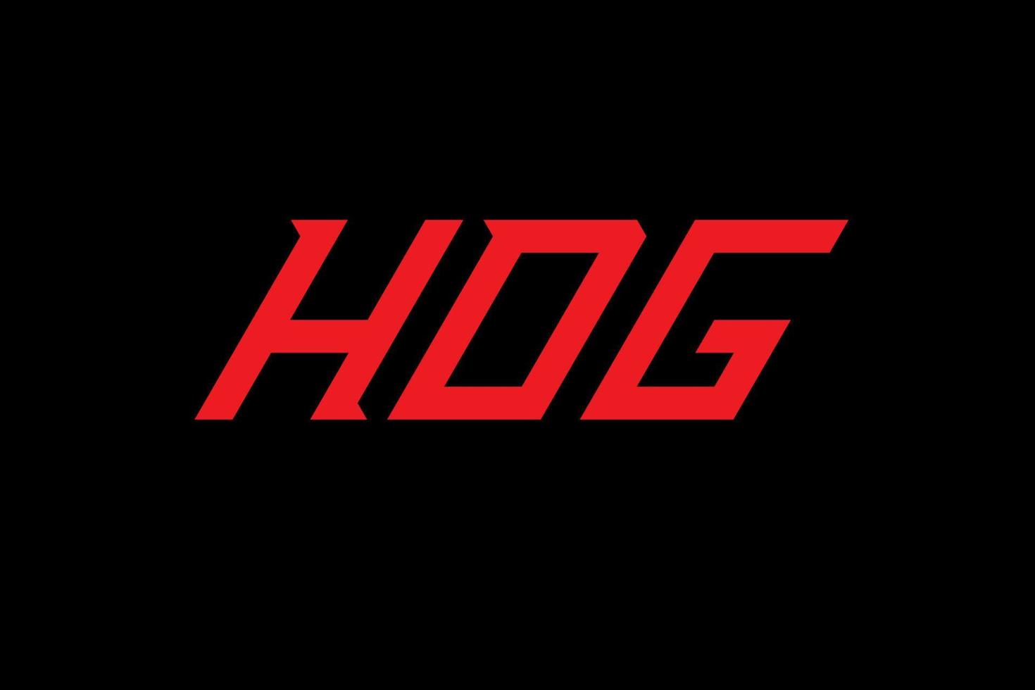 hdg brief en alfabet logo ontwerp vector