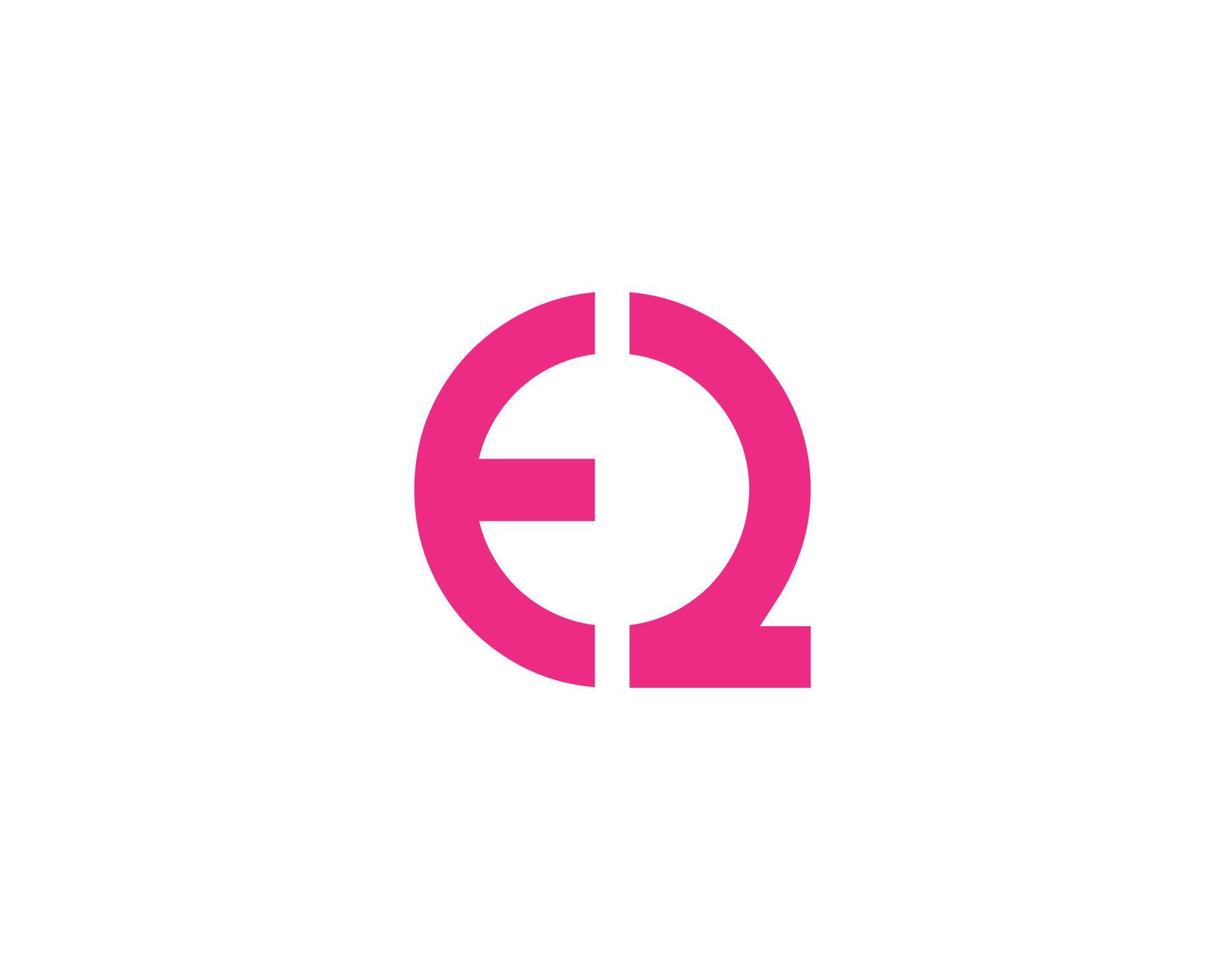 eq qe logo ontwerp vector sjabloon