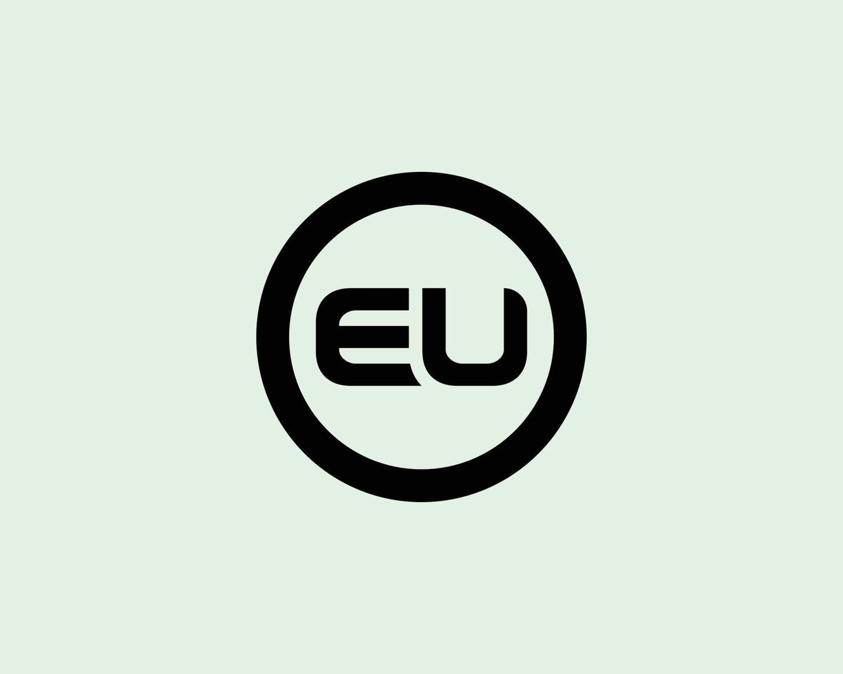 EU ue logo ontwerp vector sjabloon