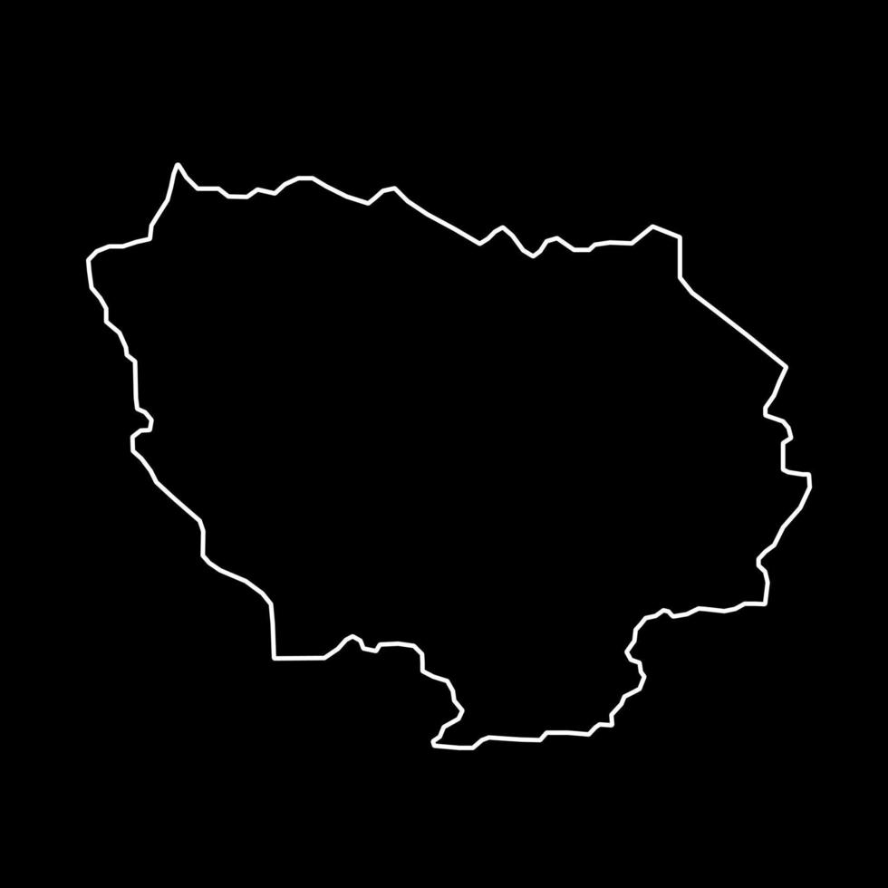 ile de Frankrijk kaart. regio van Frankrijk. vector illustratie.
