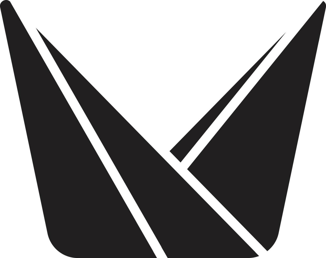 abstract driehoek berg logo illustratie in modieus en minimaal stijl vector