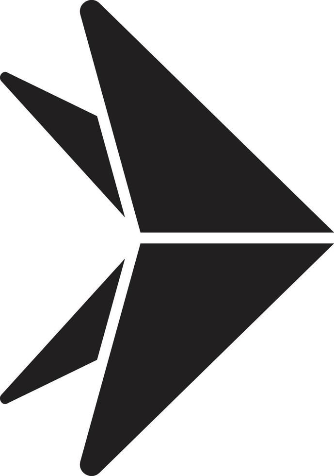 abstract Speel knop logo illustratie in modieus en minimaal stijl vector