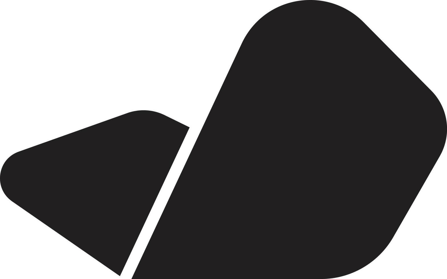 abstract vleugel logo illustratie in modieus en minimaal stijl vector