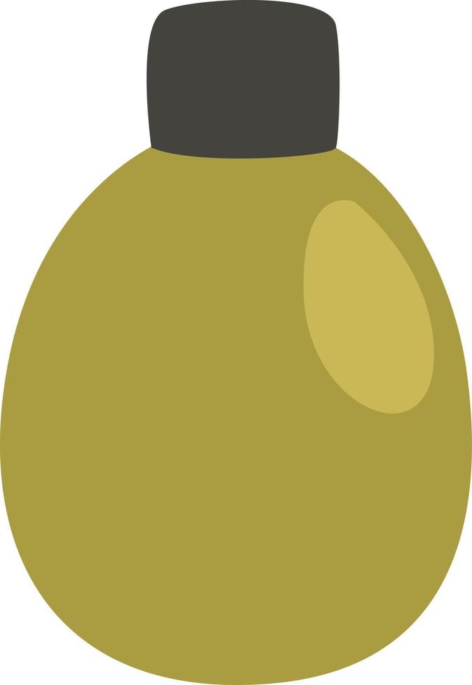 groen kantine fles, illustratie, vector, Aan een wit achtergrond. vector