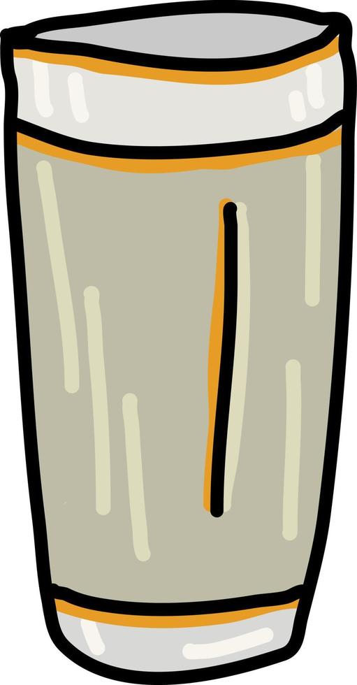 glas met vloeistof, illustratie, vector Aan wit achtergrond.