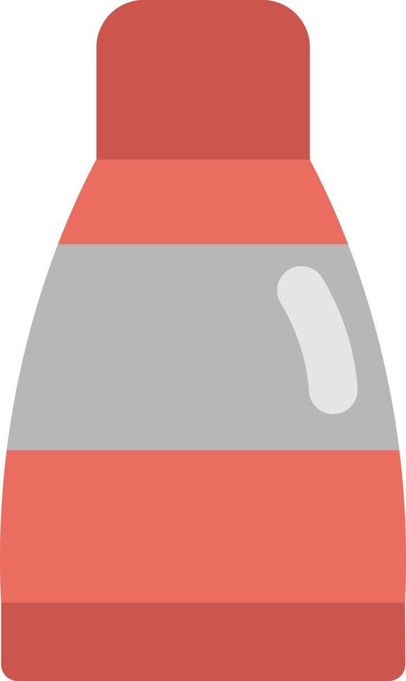 rood shampoo, illustratie, vector, Aan een wit achtergrond. vector