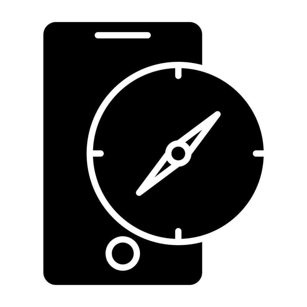 kompas app icoon stijl vector