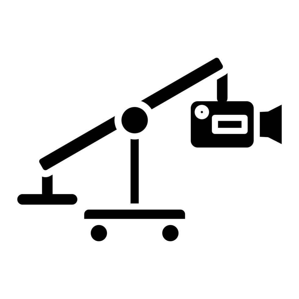 camera kraan icoon stijl vector