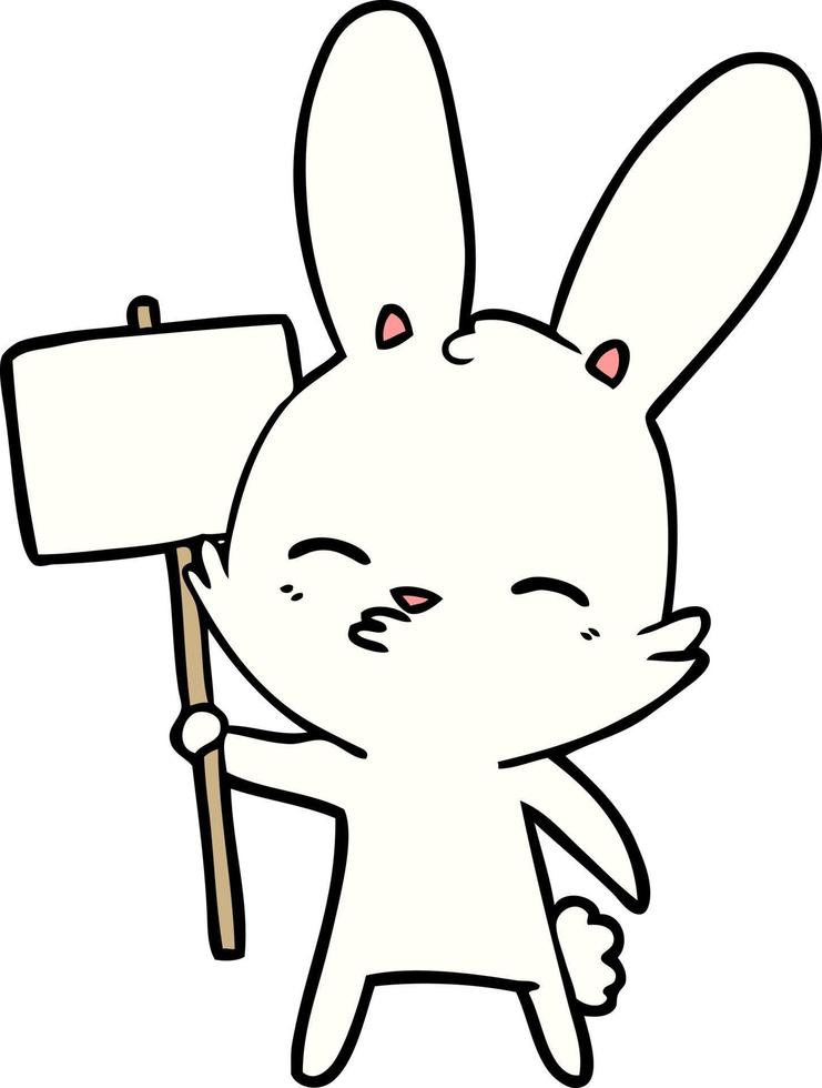 tekening karakter tekenfilm konijn vector