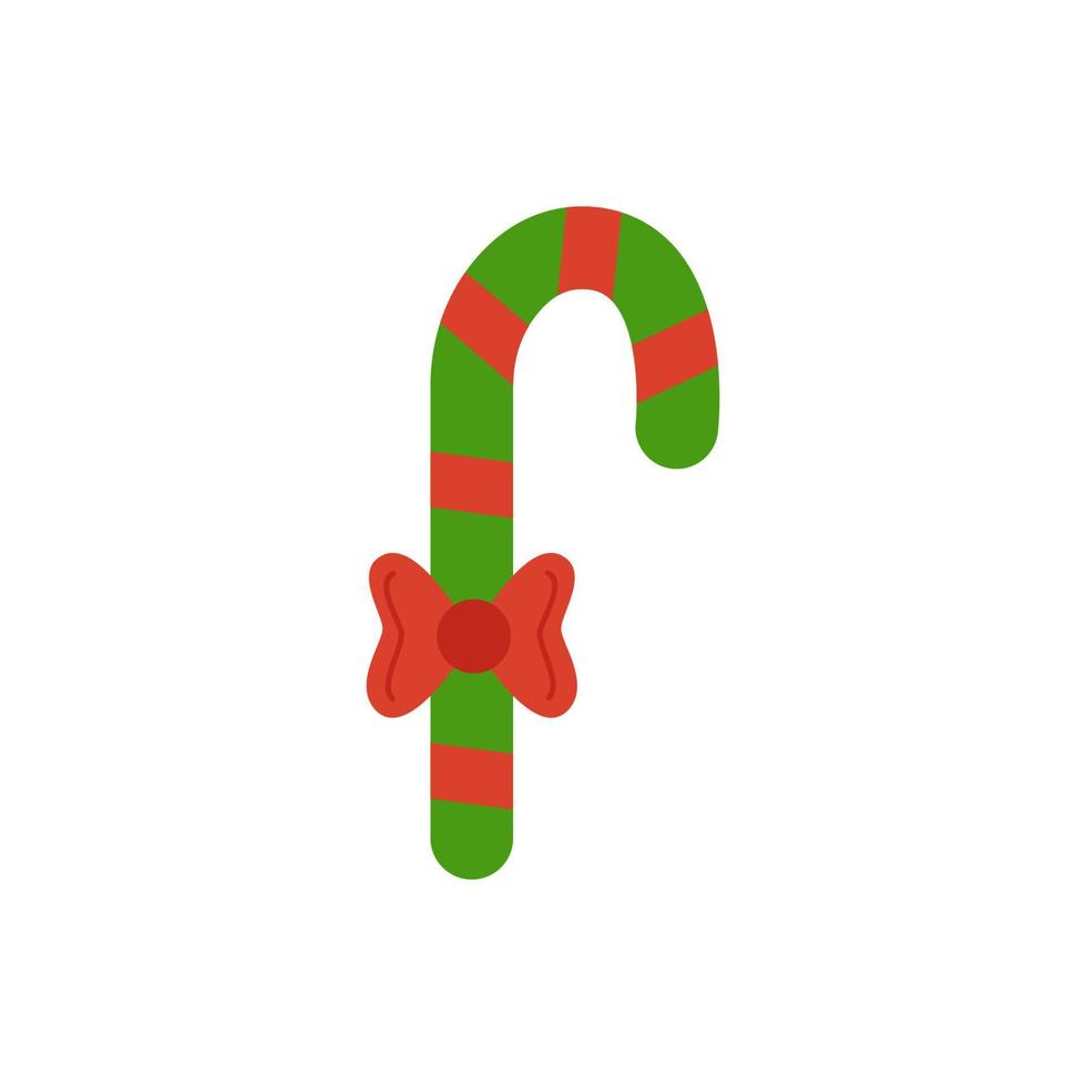vector illustratie van tekenfilm Kerstmis snoep geïsoleerd Aan wit achtergrond.