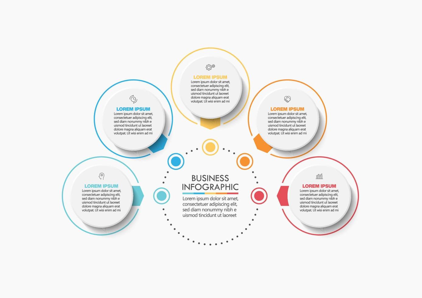 presentatie zakelijke infographic sjabloon vector