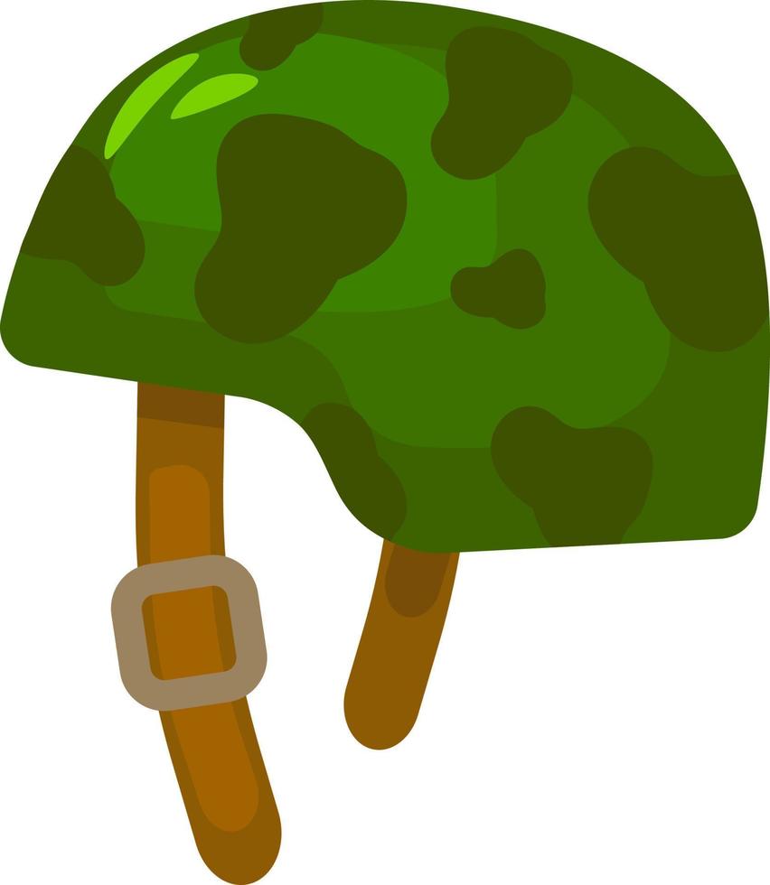 soldaten helm, illustratie, vector Aan een wit achtergrond.