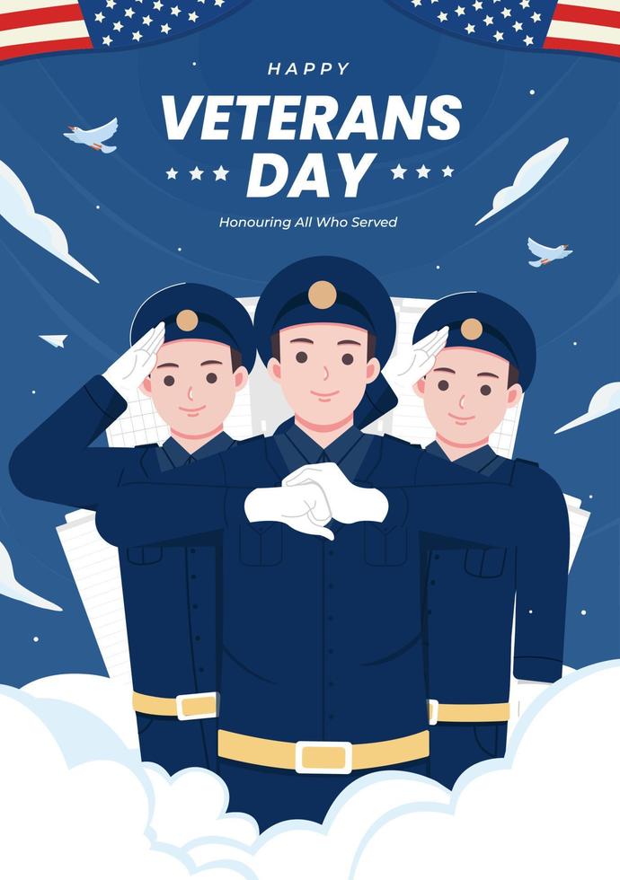 veteranen dag vector concept illustratie