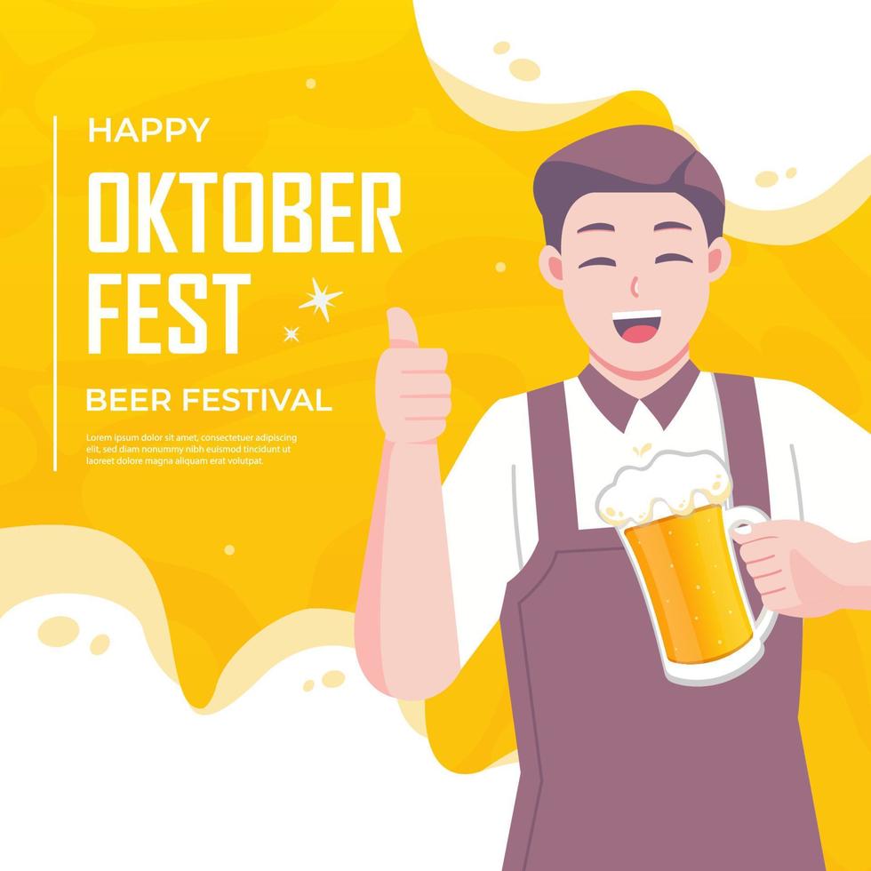 oktoberfeest concept illustratie vector