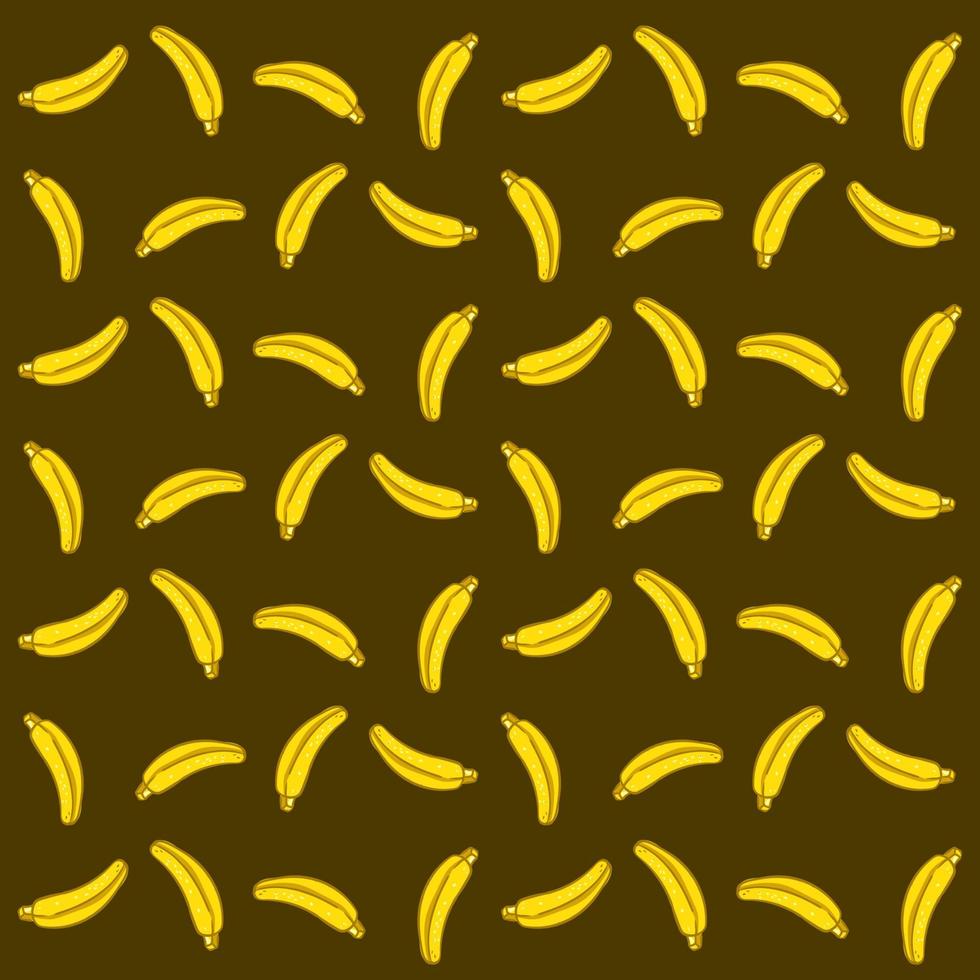 banaan behang, illustratie, vector Aan wit achtergrond.