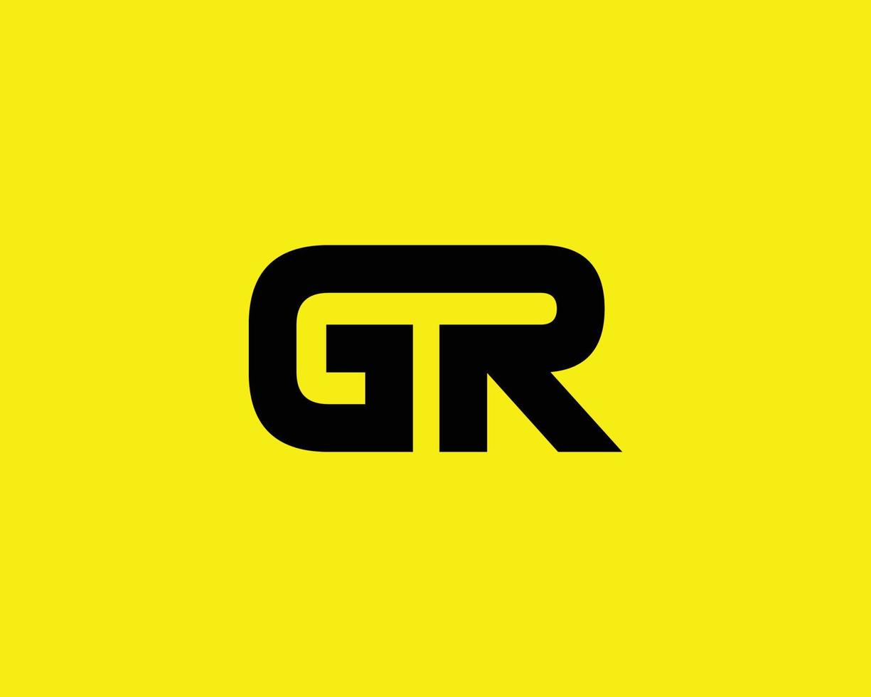gr rg logo ontwerp vector sjabloon