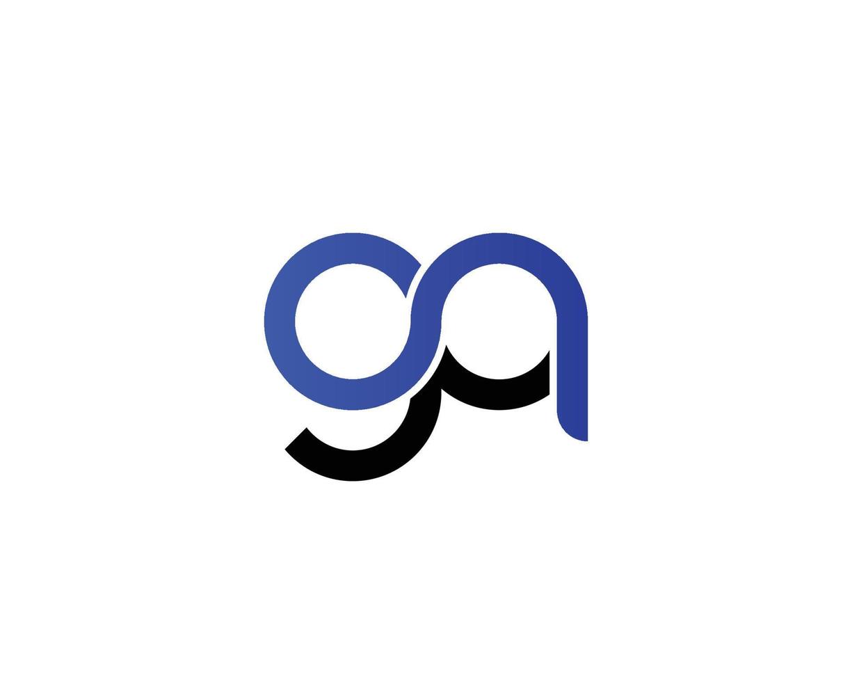 ga ag logo ontwerp vector sjabloon