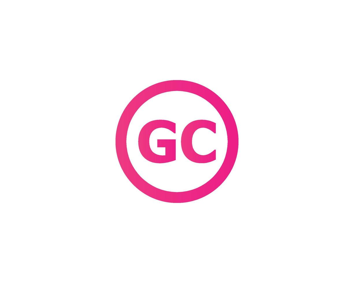 gc cg logo ontwerp vector sjabloon