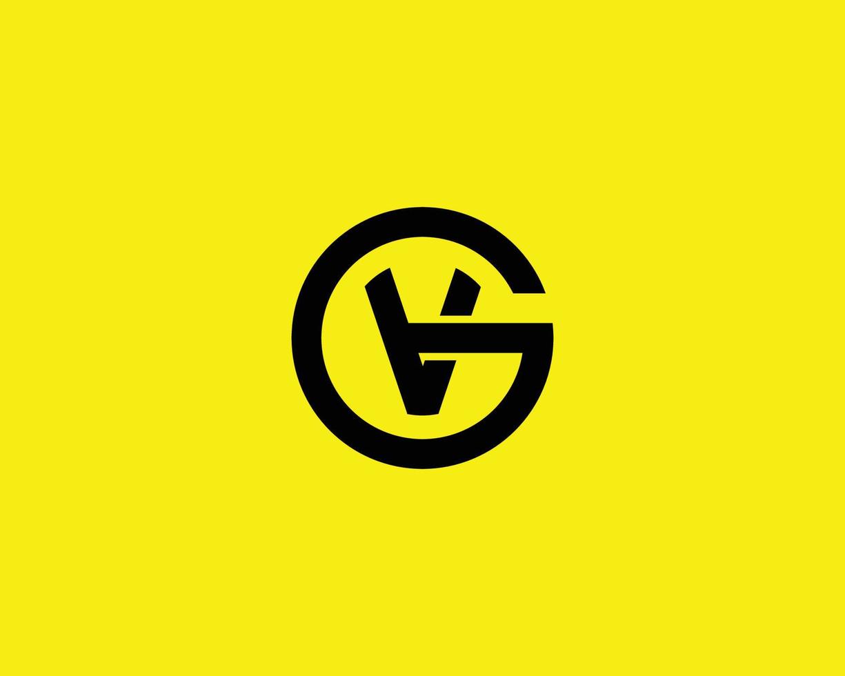 gv vg logo ontwerp vector sjabloon