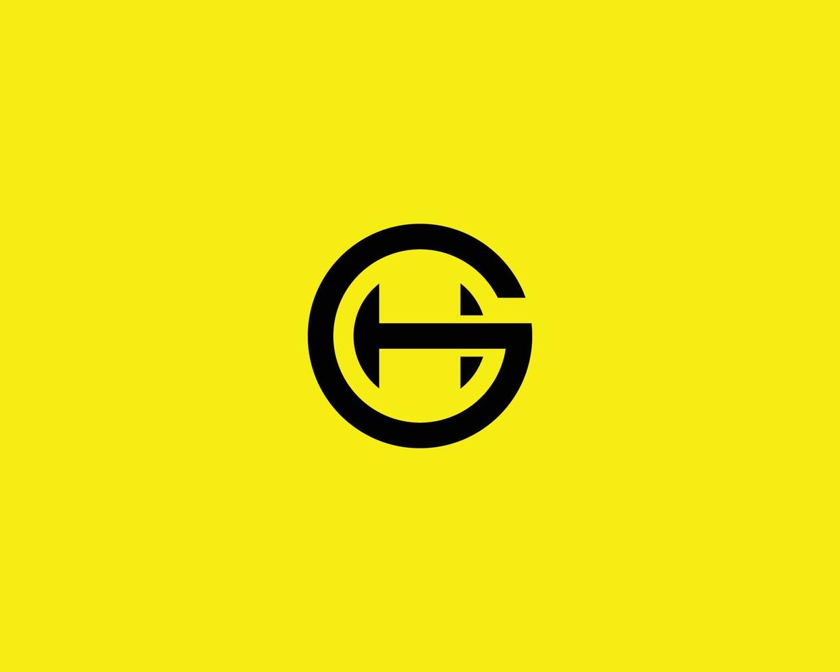 gh hg logo ontwerp vector sjabloon