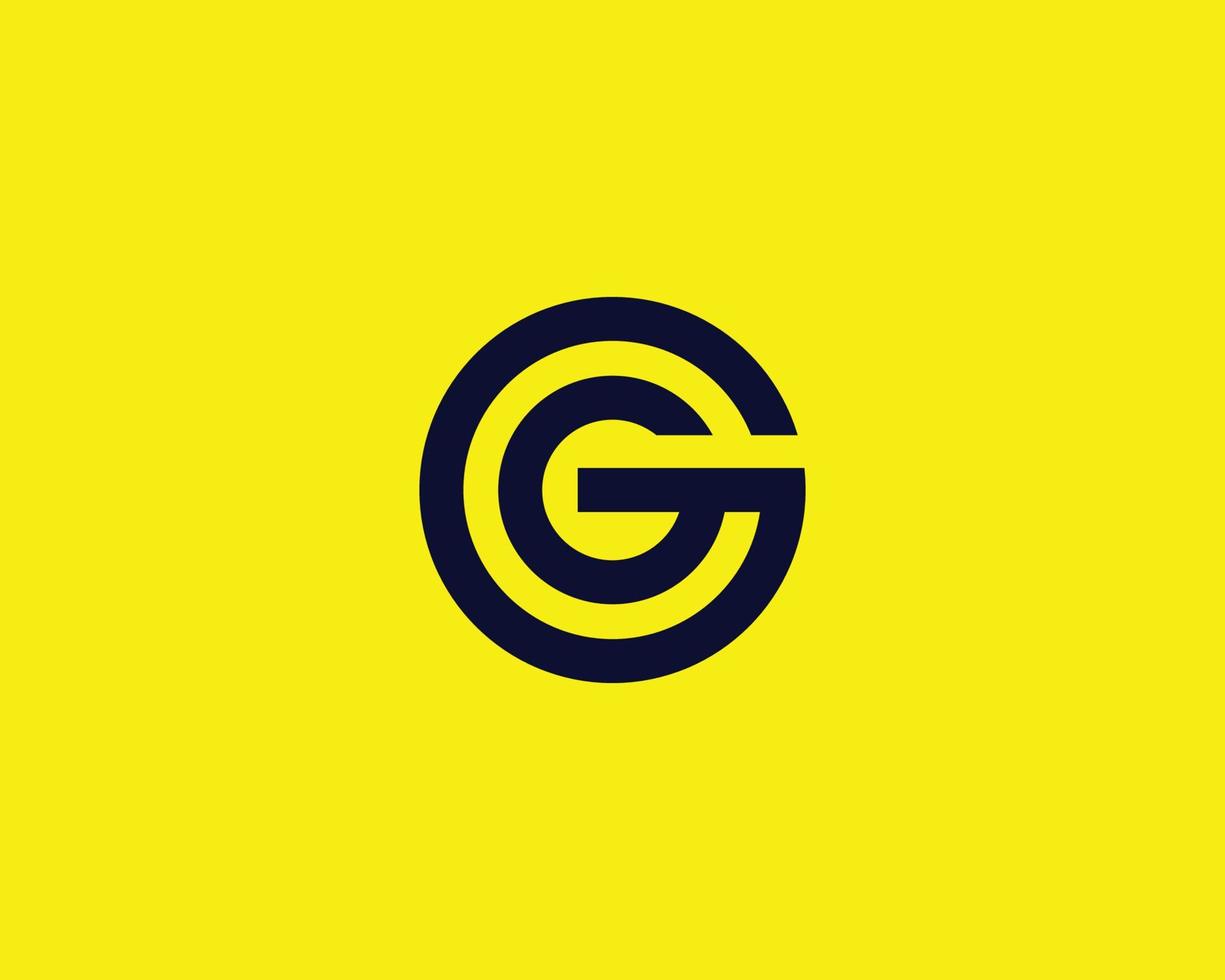 gg logo ontwerp vector sjabloon