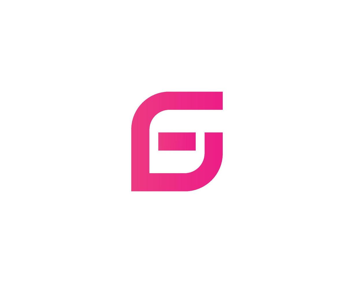 vriendin fg logo ontwerp vector sjabloon