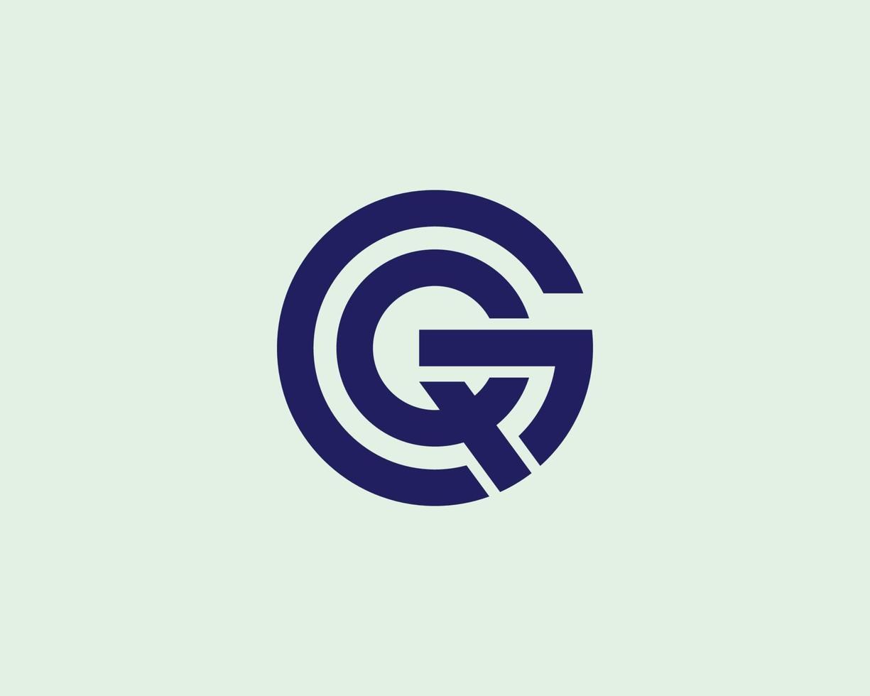 gq qg logo ontwerp vector sjabloon